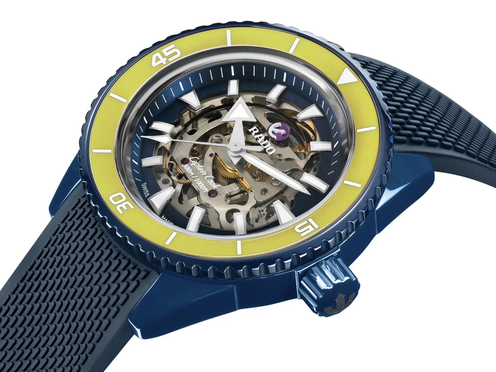 Rado Captain Cook High Tech Ceramic Skeleton WatchManiac