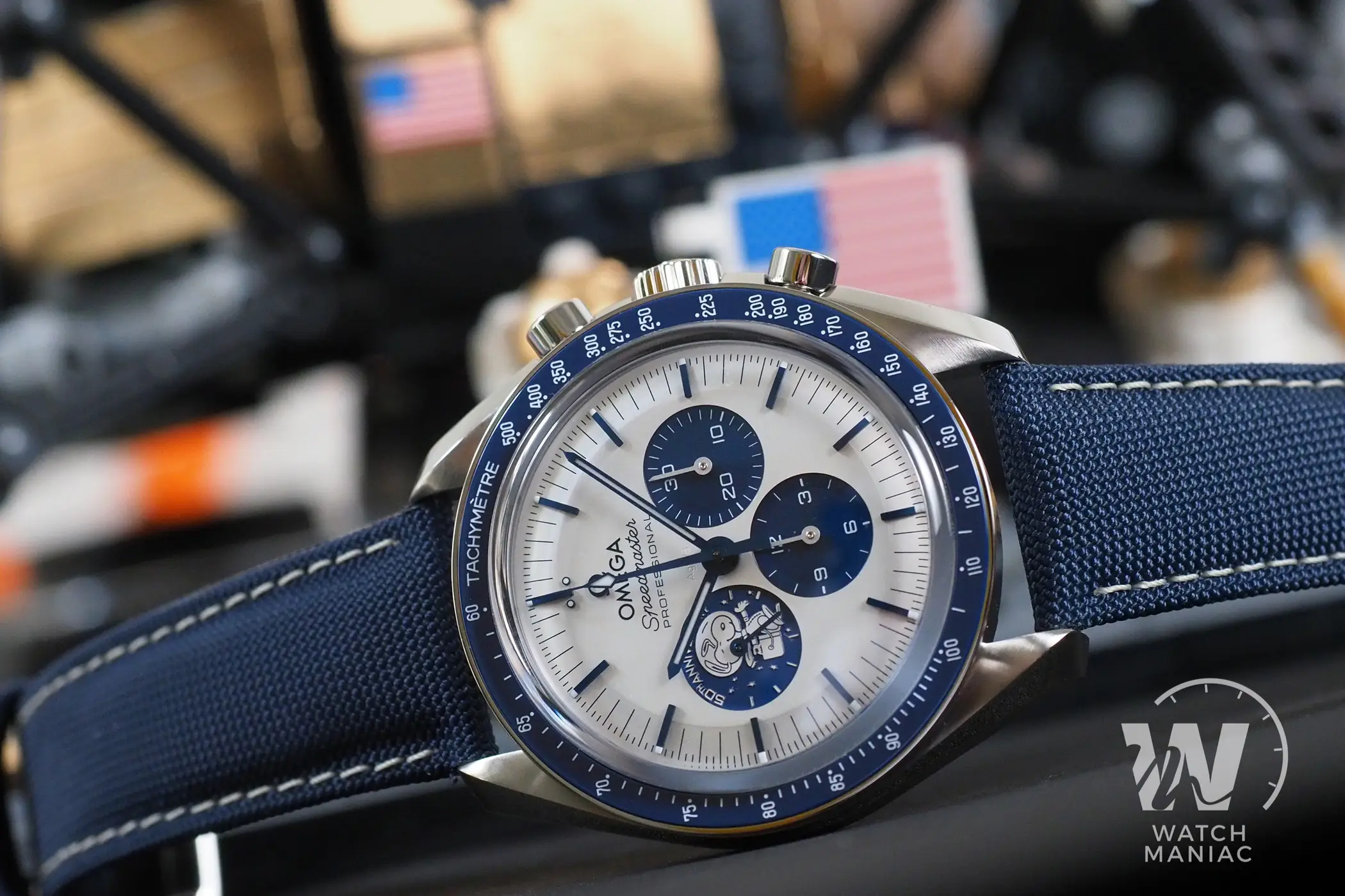 Omega Speedmaster Silver Snoopy Award 50th