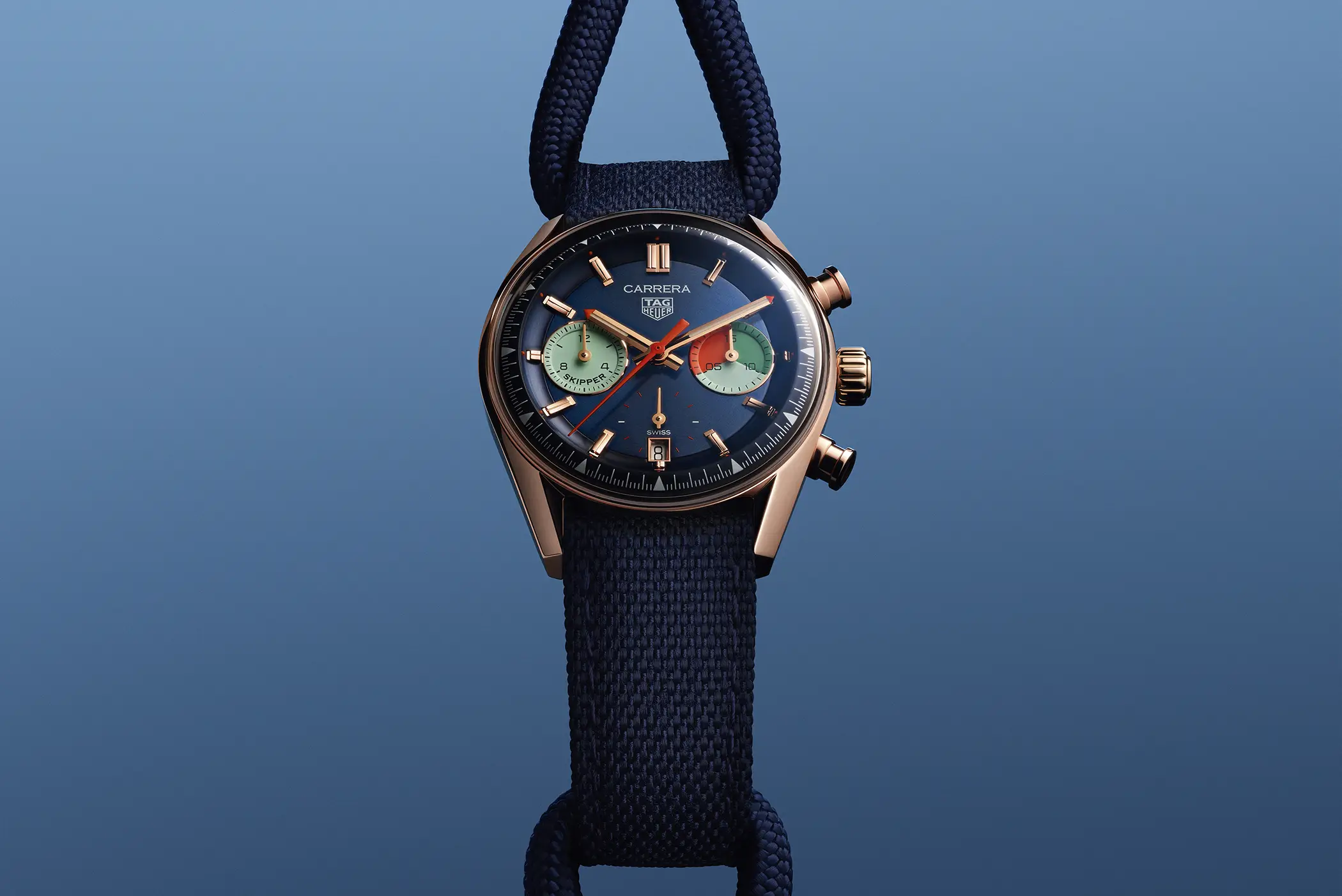 Tag Heuer Carrera Skipper 18k