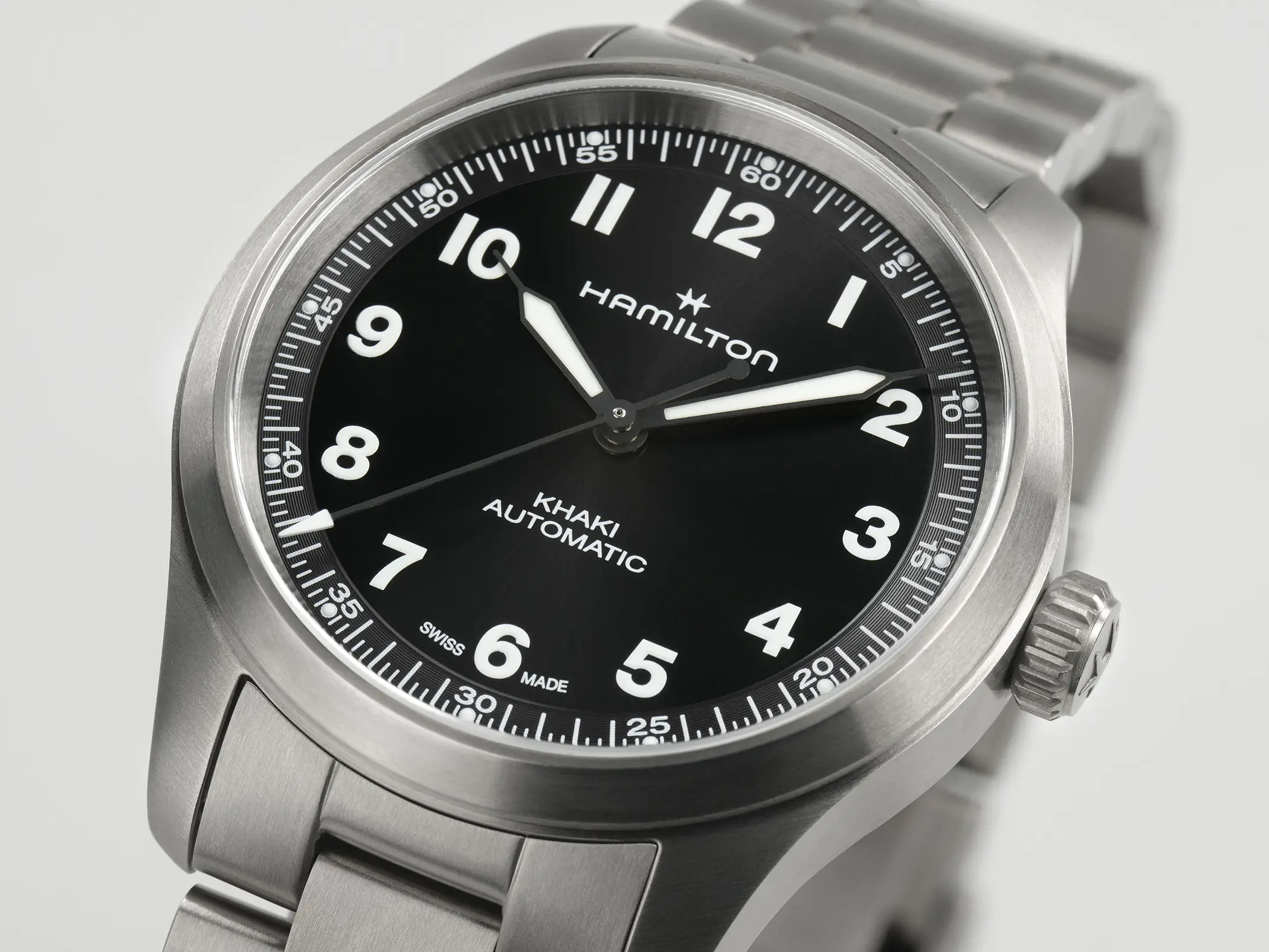 Hamilton X Engineered Garments Khaki Field Titanium 36mm